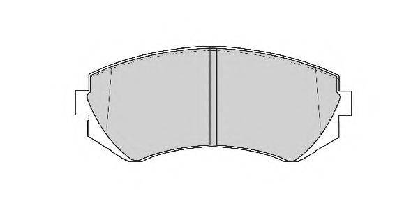 Комплект тормозных колодок, дисковый тормоз NECTO FD6769A