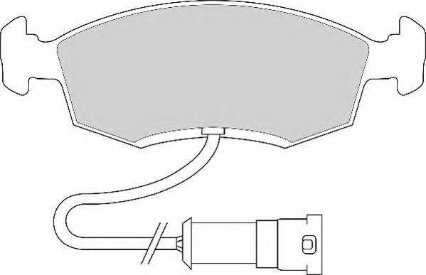 Комплект тормозных колодок, дисковый тормоз NECTO FD6107A