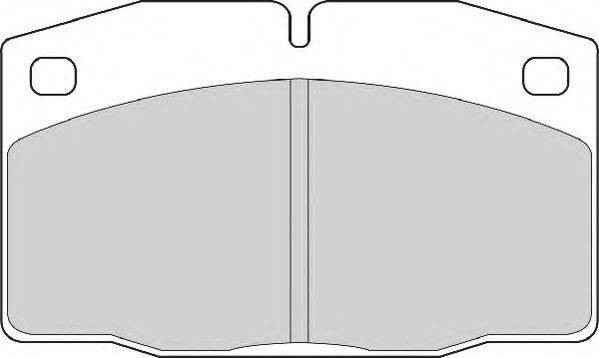 Комплект тормозных колодок, дисковый тормоз NECTO FD611A