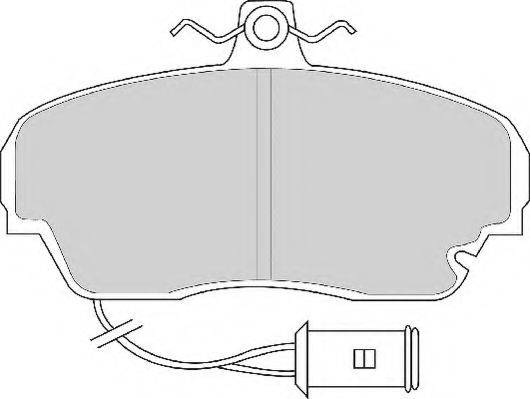 Комплект тормозных колодок, дисковый тормоз NECTO FD6218A