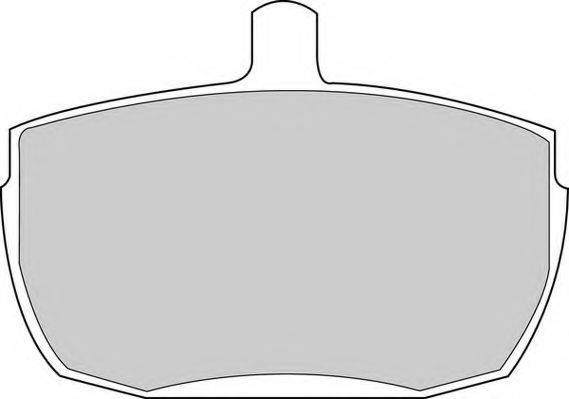 Комплект тормозных колодок, дисковый тормоз NECTO FD578V