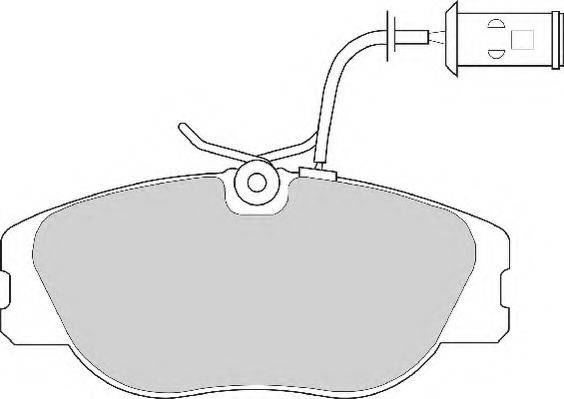 Комплект тормозных колодок, дисковый тормоз NECTO FD6243A