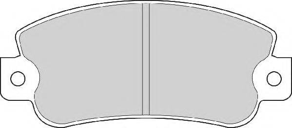 Комплект тормозных колодок, дисковый тормоз NECTO FD6253A