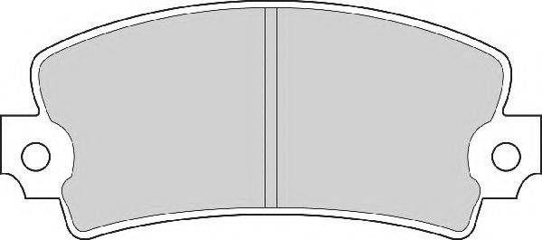 Комплект тормозных колодок, дисковый тормоз NECTO FD6163A