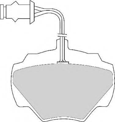 Комплект тормозных колодок, дисковый тормоз NECTO FD6138A