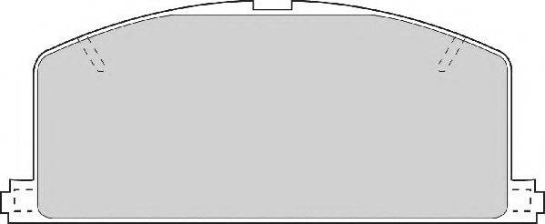 Комплект тормозных колодок, дисковый тормоз NECTO FD6200A