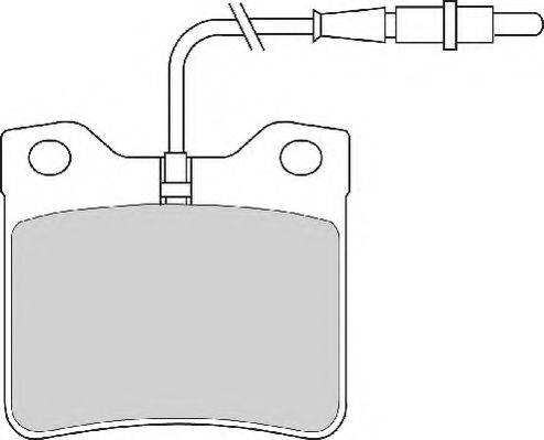 Комплект тормозных колодок, дисковый тормоз NECTO FD6210A