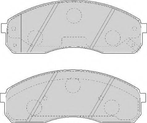 Комплект тормозных колодок, дисковый тормоз NECTO FD7047A