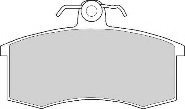 Комплект тормозных колодок, дисковый тормоз NECTO FD6216A