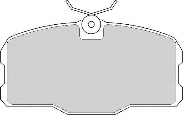 Комплект тормозных колодок, дисковый тормоз NECTO FD6226A