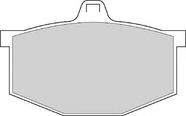 Комплект тормозных колодок, дисковый тормоз NECTO FD225A