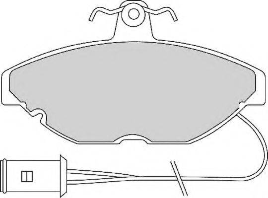 Комплект тормозных колодок, дисковый тормоз NECTO FD2024A