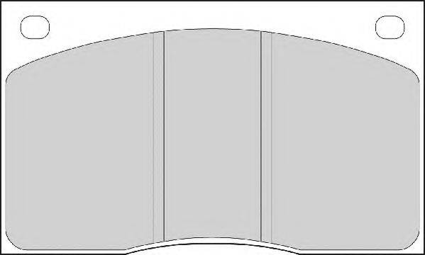 Комплект тормозных колодок, дисковый тормоз NECTO FD210A