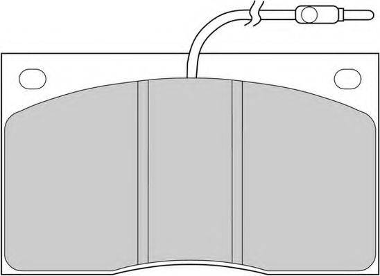 Комплект тормозных колодок, дисковый тормоз NECTO FD211V