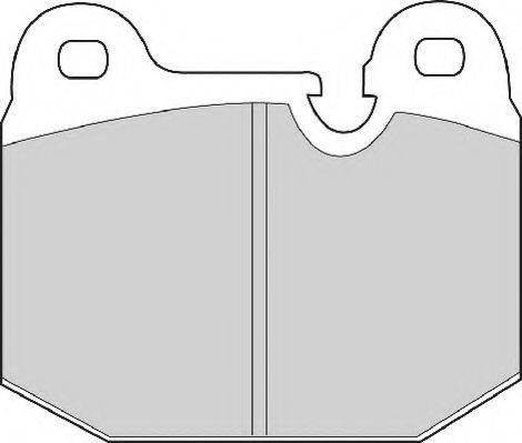 Комплект тормозных колодок, дисковый тормоз NECTO FD4143A