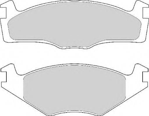 Комплект тормозных колодок, дисковый тормоз NECTO FD4151A
