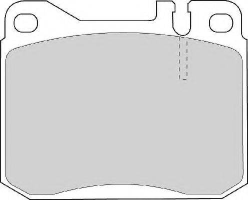 Комплект тормозных колодок, дисковый тормоз NECTO FD4137A