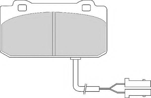Комплект тормозных колодок, дисковый тормоз NECTO FD4164A