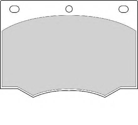 Комплект тормозных колодок, дисковый тормоз NECTO FD287A