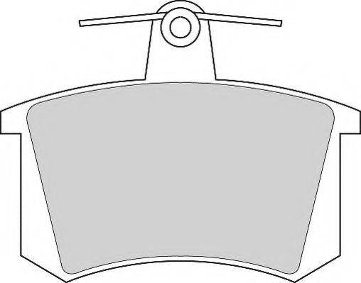 Комплект тормозных колодок, дисковый тормоз NECTO FD262A