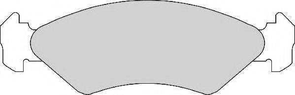 Комплект тормозных колодок, дисковый тормоз NECTO FD409A