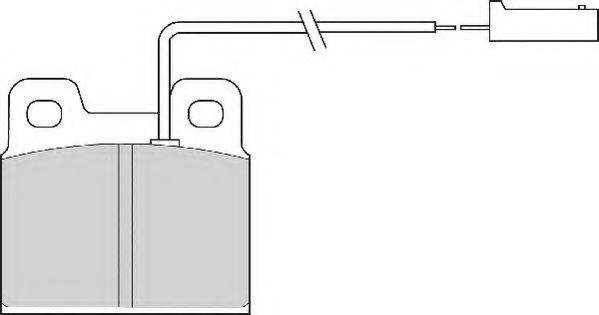 Комплект тормозных колодок, дисковый тормоз NECTO FD6464A