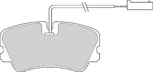 Комплект тормозных колодок, дисковый тормоз NECTO FD6465A