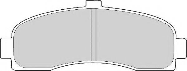 Комплект тормозных колодок, дисковый тормоз NECTO FD6513A