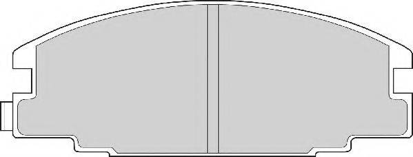 Комплект тормозных колодок, дисковый тормоз NECTO FD6527A