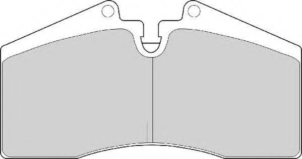 Комплект тормозных колодок, дисковый тормоз NECTO FD6531A
