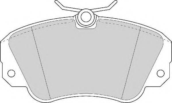 Комплект тормозных колодок, дисковый тормоз NECTO FD6532A