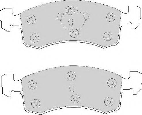 Комплект тормозных колодок, дисковый тормоз NECTO FD6512A