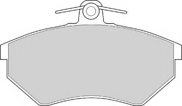 Комплект тормозных колодок, дисковый тормоз NECTO FD6489A