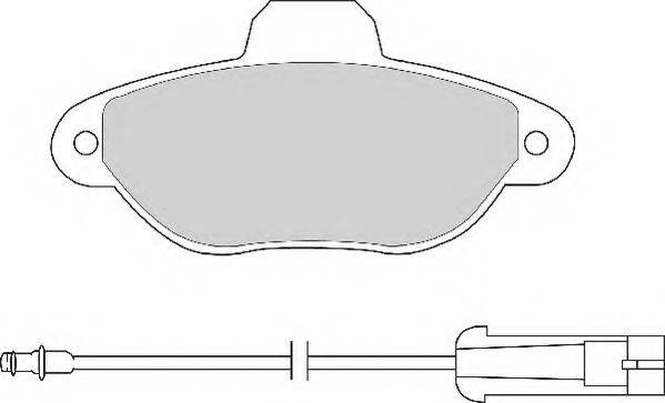 Комплект тормозных колодок, дисковый тормоз NECTO FD6504A