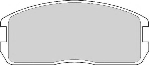 NECTO FD6337A Комплект тормозных колодок, дисковый тормоз