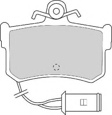 Комплект тормозных колодок, дисковый тормоз NECTO FD6288A