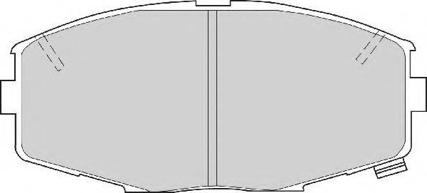 Комплект тормозных колодок, дисковый тормоз NECTO FD6289A