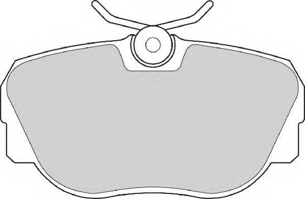 Комплект тормозных колодок, дисковый тормоз NECTO FD6374A