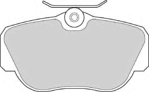 Комплект тормозных колодок, дисковый тормоз NECTO FD6375A