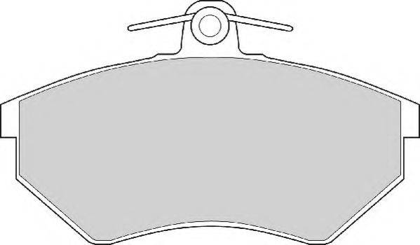 Комплект тормозных колодок, дисковый тормоз NECTO FD6401A