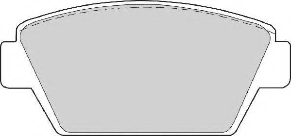 Комплект тормозных колодок, дисковый тормоз NECTO FD6352A
