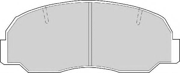 NECTO FD6353A Комплект тормозных колодок, дисковый тормоз
