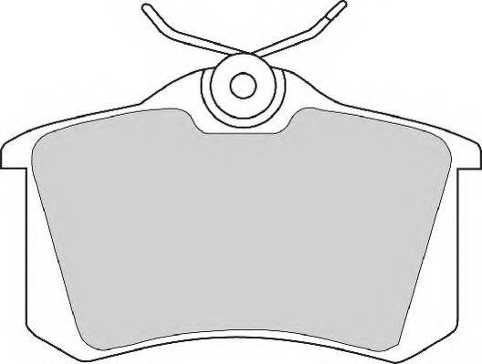Комплект тормозных колодок, дисковый тормоз NECTO FD6354A