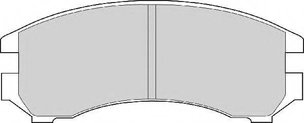Комплект тормозных колодок, дисковый тормоз NECTO FD6356A
