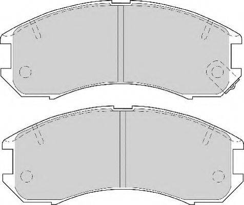 Комплект тормозных колодок, дисковый тормоз NECTO FD6357A