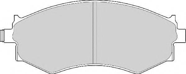 NECTO FD6358A Комплект тормозных колодок, дисковый тормоз
