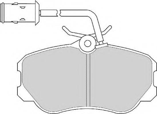 Комплект тормозных колодок, дисковый тормоз NECTO FD6367A