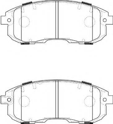 Комплект тормозных колодок, дисковый тормоз NECTO FD7374A