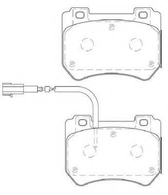 Комплект тормозных колодок, дисковый тормоз NECTO FD7410A
