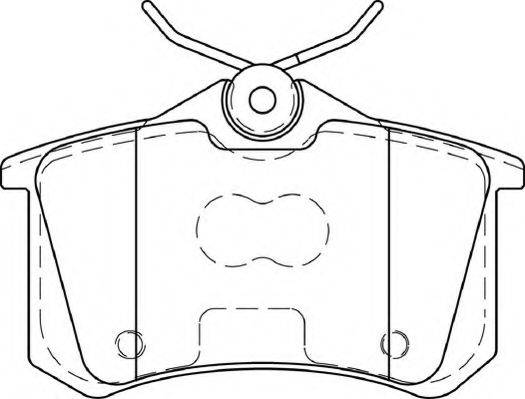 Комплект тормозных колодок, дисковый тормоз NECTO FD7425A